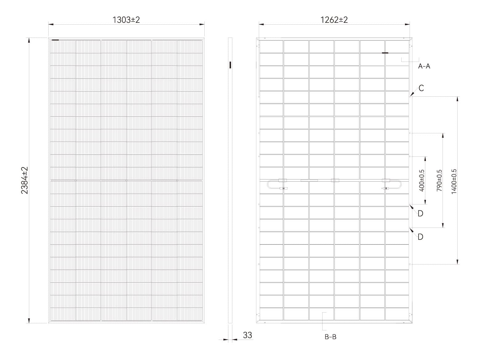 Double glass solar panels N type solar panels